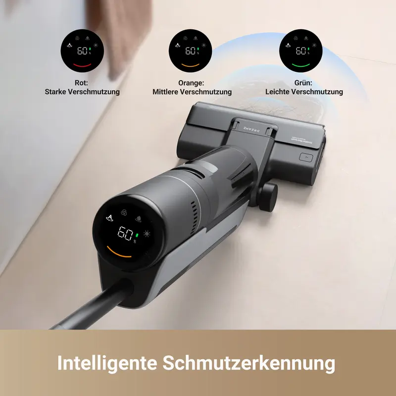 dreame H12s Nass Trockenstaubsauger, intelligente Bodenreinigung, kabelloser Staubsauger und Wischer für Hartböden, Kantenreinigung mit Schmutzerkennung - Image 5
